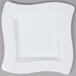 Fineline Wavetrends 108-WH 8" White Plastic Square Plate - 120/Case Main Thumbnail 2