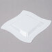Fineline Wavetrends 108-WH 8" White Plastic Square Plate - 120/Case Main Thumbnail 3