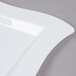 Fineline Wavetrends 108-WH 8" White Plastic Square Plate - 120/Case Main Thumbnail 4