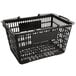 A black plastic Regency shopping basket with a handle.