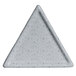 A G.E.T. Enterprises triangle buffet platter with a grey granite speckled design.