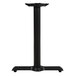 Lancaster Table & Seating Cast Iron 5" x 22" Black 3" Standard Height End Column Table Base with Self-Leveling Feet Main Thumbnail 1