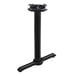 Lancaster Table & Seating Cast Iron 5" x 22" Black 3" Standard Height End Column Table Base with Self-Leveling Feet Main Thumbnail 3