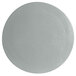 A white textured steel G.E.T. Enterprises round disc.