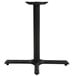 A Lancaster Table & Seating black cast iron table base with a pedestal column.