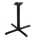 A Lancaster Table & Seating black cast iron table base with a tripod column.
