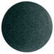 A jade granite round metal disc with a textured finish and white specks on the rim.