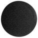 A black G.E.T. Enterprises Bugambilia round disc with a textured black granite finish.