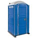 PolyJohn PJN3-1001 Blue Portable Restroom with Translucent Top - Assembled Main Thumbnail 1
