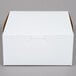 6" x 6" x 3" White Cake / Bakery Box - 10/Pack Main Thumbnail 2