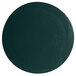 A forest green G.E.T. Enterprises Bugambilia round disc with a smooth finish.