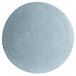 A sky blue G.E.T. Enterprises Bugambilia medium round disc with a speckled pattern.