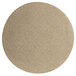 A close-up of a G.E.T. Enterprises sand granite resin-coated aluminum large round disc.