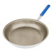 A Vollrath Wear-Ever aluminum fry pan with a blue Cool Handle.