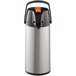 Choice 2.2 Liter Glass Lined Stainless Steel Decaf Airpot with Lever Main Thumbnail 4