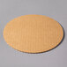 An 8" corrugated white cake circle on a grey background.