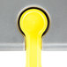 A close-up of a yellow Continental Dunnage Rack handle.