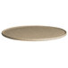 A G.E.T. Enterprises Bugambilia sand granite metal round tray with a rim.