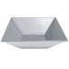 A G.E.T. Enterprises Bugambilia grey granite resin-coated aluminum metal bowl with a textured finish.