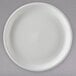 A Libbey Rigel Constellation white porcelain plate with a rim.