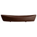 A brown rectangular G.E.T. Enterprises Bugambilia deep boat with a textured finish.