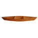 A brown G.E.T. Enterprises terracotta resin-coated aluminum deep boat with dividers.