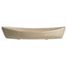 A sand granite textured G.E.T. Enterprises deep boat tray with curved edges.