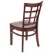 Lancaster Table & Seating Mahogany Finish Wooden Window Back Cafe Chair Main Thumbnail 4
