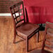 Lancaster Table & Seating Mahogany Finish Wooden Window Back Cafe Chair Main Thumbnail 1