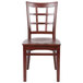 Lancaster Table & Seating Mahogany Finish Wooden Window Back Cafe Chair Main Thumbnail 5