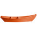 A G.E.T. Bugambilia tangerine resin-coated aluminum boat with dividers.
