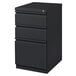 Hirsh Industries 19322 Charcoal Mobile Pedestal Letter File Cabinet with 2 Box Drawers and 1 File Drawer - 15" x 19 7/8" x 27 3/4" Main Thumbnail 1