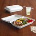 EcoChoice 9" x 12" x 3" Bagasse 1 Compartment Take-Out Container - 75/Pack Main Thumbnail 5
