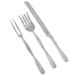American Metalcraft 3-Piece Hammered Stainless Steel Carving Utensils Set Main Thumbnail 3
