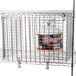A Metro Super Erecta security cage with a propane tank inside.