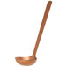 An American Metalcraft hammered bronze ladle with a long handle.