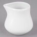 Tuxton BPR-0352 3.5 oz. Porcelain White China Creamer - 12/Case Main Thumbnail 2