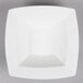 Bone White 9 1/4" Deep Square Porcelain Bowl - 12/Case Main Thumbnail 2