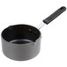 A black Thunder Group anodized aluminum sauce pan with a handle.