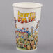 A white 16 oz. paper cup with a "Fun at the Fair" cartoon design.