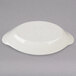 Hall China by Steelite International HL5261/22AWHA Ivory (American White) 6 oz. Oval Rarebit / Au Gratin Dish - 24/Case Main Thumbnail 4