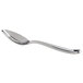 A Oneida stainless steel demitasse spoon with a silver handle.