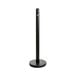 A Lavex black metal pole with a round base.