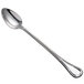 Oneida Titian stainless steel iced tea spoon with a handle.