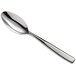 A Oneida Tidal stainless steel teaspoon with a silver handle.