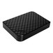 A black rectangular Verbatim Store 'n Save desktop hard drive with a pattern on it.