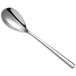 A Sant'Andrea Quantum 18/10 stainless steel European teaspoon with a long handle and a silver spoon bowl.