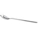 A Sant'Andrea Quantum stainless steel iced tea spoon with a long silver handle on a white background.