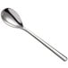 A Sant'Andrea Quantum stainless steel demitasse spoon with a silver handle.