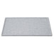 A G.E.T. Enterprises Bugambilia gray rectangular metal tray with a speckled surface.